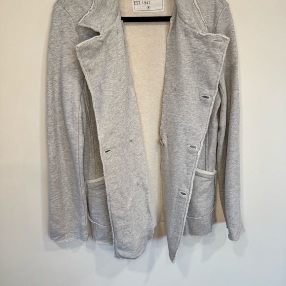 Frank & Eileen Belfast Sweatshirt Peacoat Size S Gray Melange - Picture 12 of 16